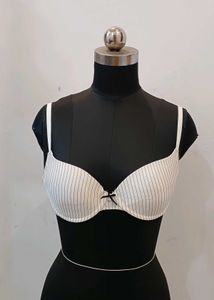 Striped Bra with Bow Detail 36 to 38c