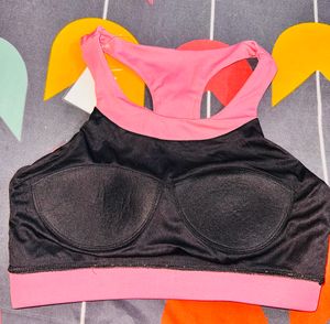 Urban Hug Pink Racerback Sports Bra