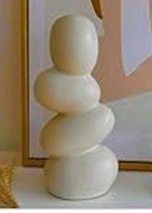 2 Sculptural Ceramic Vase