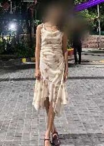 Butterfly Print Slip Dress