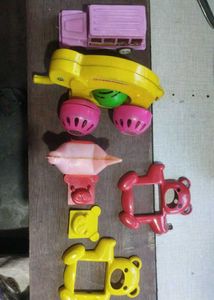 Vintage Toy Vehicles Set