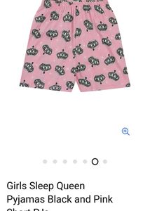 Cute Crown Print Pajama Shorts