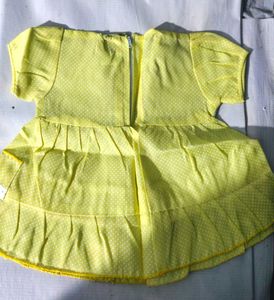 Cute Yellow Polka Dot Baby Dress