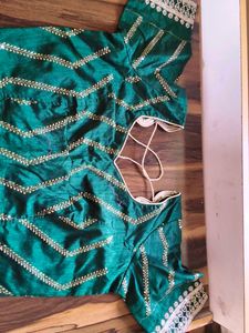 Designer Emerald Green Embroidered Blouse