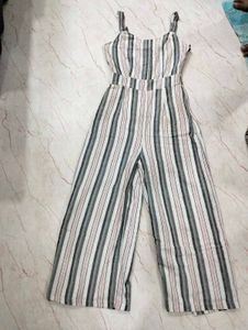 Striped Wide-Leg Jumpsuit