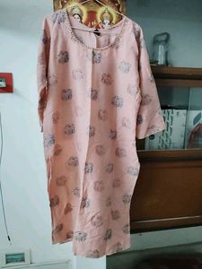 Elegant Floral Print Kurta