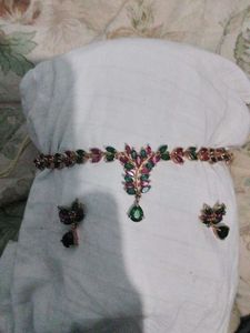 Stunning Emerald &amp; Ruby Necklace Set