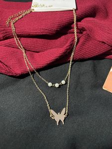 Brand New Butterfly Double Layered Neckchain