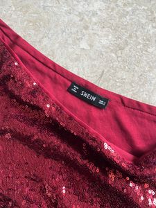 Shein Sequin One Shoulder Dress