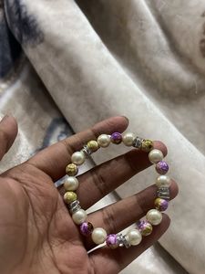 purple Beaded Bracelet
