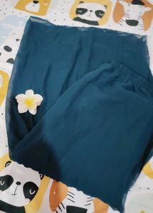 Teal Sequin Sharara Set with Dupatta
