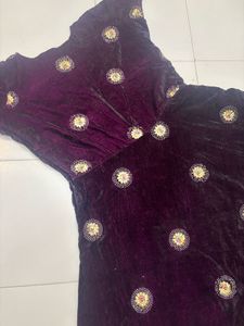 Imported Velvet  Frock