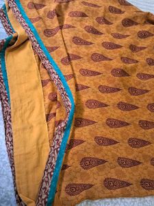 Printed saree with blouse