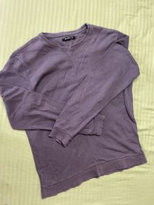 Purple Long Sleeve Sweatshirt