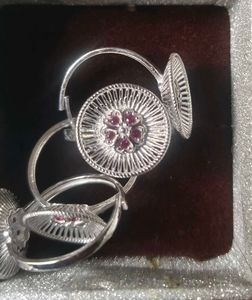 pure silver toe rings