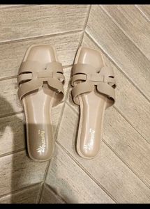 Women's Beige Wedge Sandals