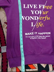 Purple Motivational Graphic Sweatshirt – Unisex