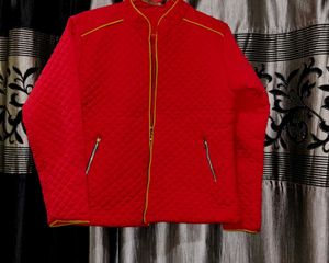 Red Jacket With Golden Chain .