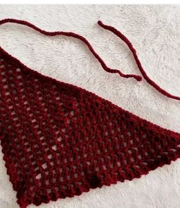 Crocheted Head Scarf Bandana