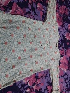 Elegant Floral Print Kurta