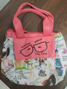 Cute Graphic Print Handbag