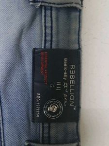 Light Wash Distressed Denim Jeans