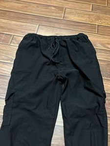Black Cargo Jogger Pants