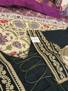 Elegant Green Ethnic Gown with Gold  Embroidery an