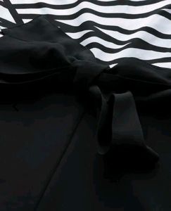 Chic Black &amp; White Jumpsuit