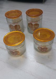 Glass Jar (Set Of 4)
