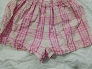 Pink Plaid Sleep Shorts