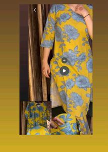 Yellow Floral Kurta Set