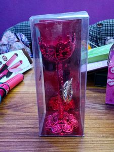 Red Decorative Showpiece Candle With Stand