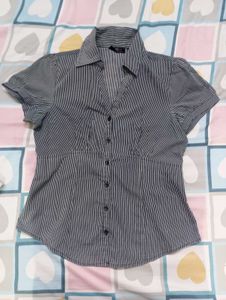 Fitted Button-Up Blouse
