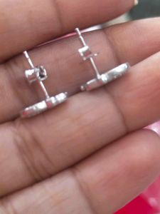 92.5 silver Cute Elephant Stud Earrings
