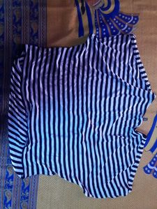 Striped V-Neck Top