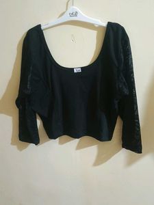 Elegant Black Long Sleeve Top
