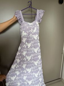 Beautiful Lavender Embroidered Dress
