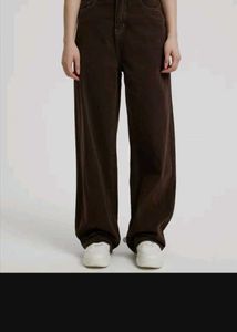 Brown Wide Leg Jeans