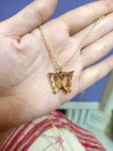 Delicate Butterfly Pendant Necklace