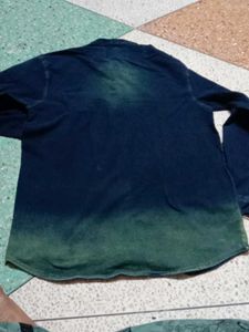 Men's Blue Ombre Denim Shirt