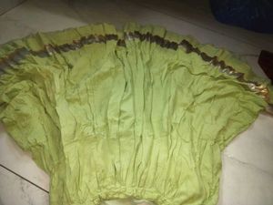 Light Green Ethnic Skirt with Embellishments