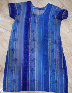 Blue Printed Kurti
