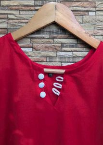 ✨ Scarlet Grace Co-ord Set ✨Stylish Red Kurta With
