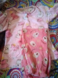 Adorable Pink Plush Pajama Set