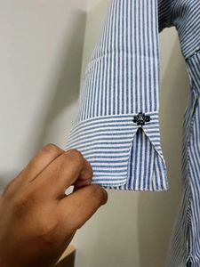 Striped Embroidered Kurti