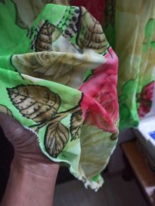 Vibrant Floral Print Kurta with Lining