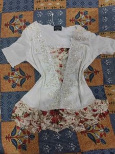 White Embroidered Floral Whimsical Top