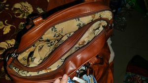 Vintage Brown Leather Laptop Bag