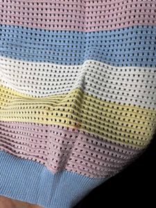 Colorful Striped Knit Top